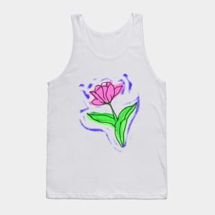 Tulip Flower Art Tank Top